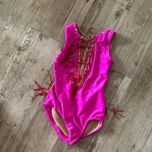 Pink and Red Kids Dance Costume